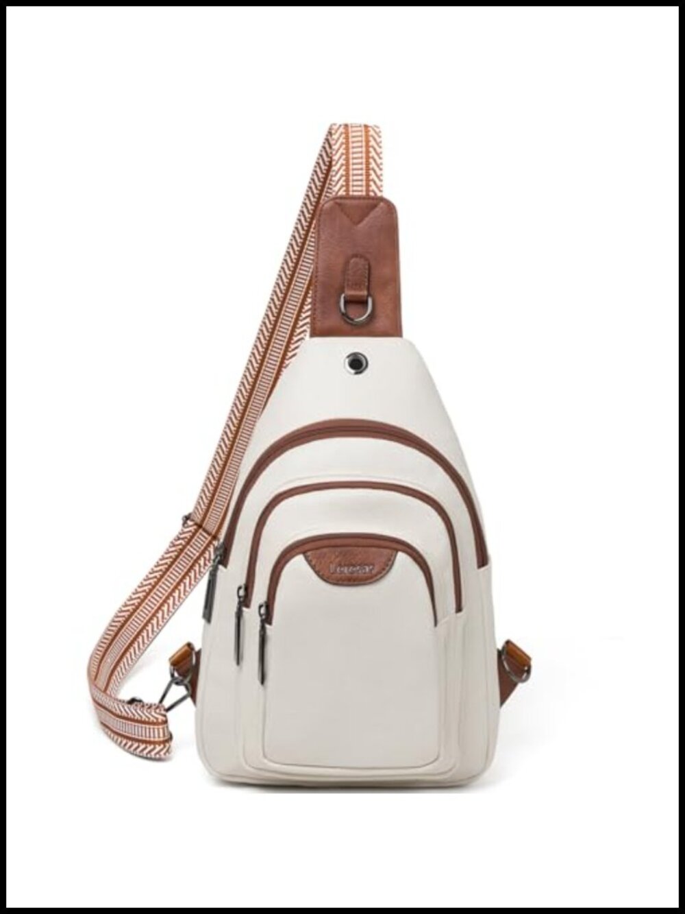 Faux Leather Crossbody Sling Bag Anti Theft Fanny Pack Waist Bag